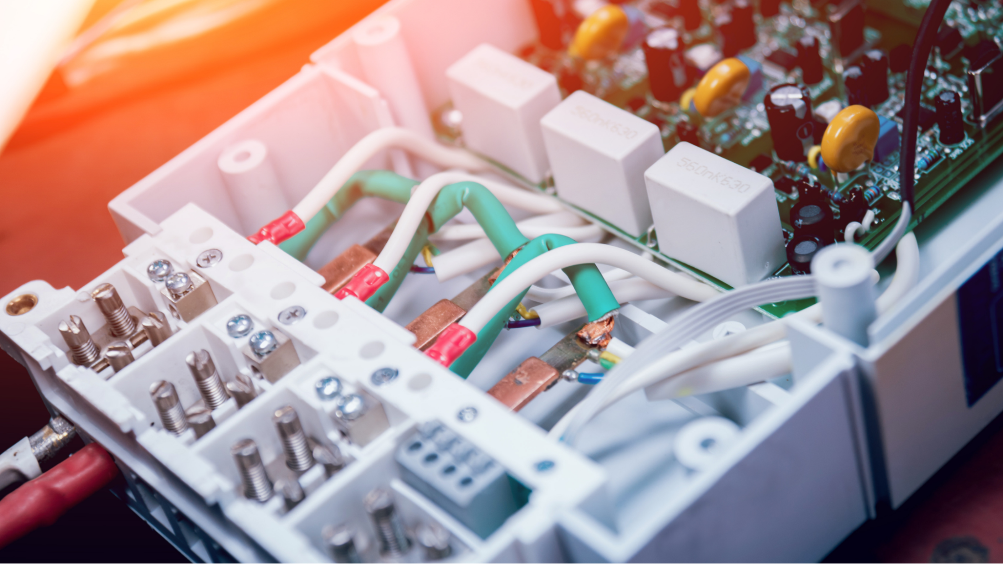 close up of an electrical panel